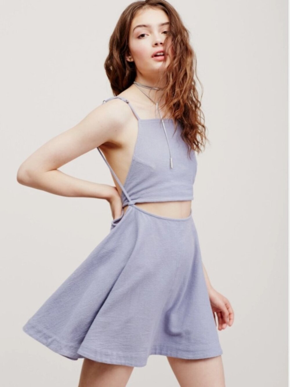 New Free People Ridin' Solo Mini Dress size Small MSRP: $98